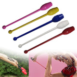 Gymnastics Stick Multifunction Dance Prop 13.8'' for Girls Stage Performance Pink