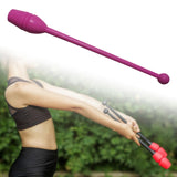 Gymnastics Stick Multifunction Dance Prop 13.8'' for Girls Stage Performance Pink