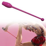 Gymnastics Stick Multifunction Dance Prop 13.8'' for Girls Stage Performance Pink