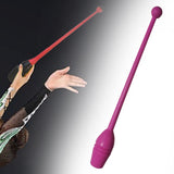 Gymnastics Stick Multifunction Dance Prop 13.8'' for Girls Stage Performance Pink