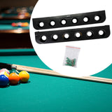 Maxbell Billiard Pool Cue Rack for 6 Cues Cue Rest Practical Space Saving Wall Mount