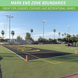 Maxbell Football End Zone Pylon Weighted Base Football Field Equipment Endzone Pylon