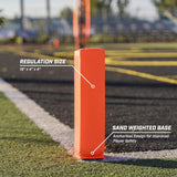 Maxbell Football End Zone Pylon Weighted Base Football Field Equipment Endzone Pylon