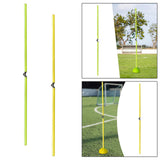 Maxbell Soccer Agility Pole Portable Corner Flag Pole Football Training Marking Pole Green