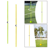 Maxbell Soccer Agility Pole Portable Corner Flag Pole Football Training Marking Pole Green