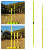 Maxbell Soccer Agility Pole Portable Corner Flag Pole Football Training Marking Pole Green