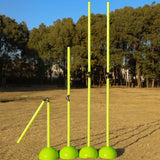 Maxbell Soccer Agility Pole Portable Corner Flag Pole Football Training Marking Pole Green