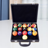 Maxbell Pool Ball Case Portable Billiard Balls Storage Box for Indoor Outdoor Travel