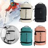 Maxbell Ski Backpack Stylish Adults Ski Boot Bag for Yoga Cycling Outdoor Activities Beige
