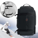 Maxbell Ski Backpack Stylish Adults Ski Boot Bag for Yoga Cycling Outdoor Activities Black