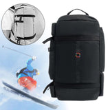 Maxbell Ski Backpack Stylish Adults Ski Boot Bag for Yoga Cycling Outdoor Activities Black