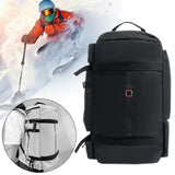 Maxbell Ski Backpack Stylish Adults Ski Boot Bag for Yoga Cycling Outdoor Activities Black