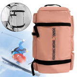 Maxbell Ski Backpack Stylish Adults Ski Boot Bag for Yoga Cycling Outdoor Activities Pink