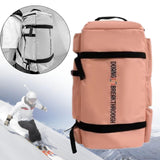 Maxbell Ski Backpack Stylish Adults Ski Boot Bag for Yoga Cycling Outdoor Activities Pink
