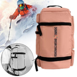Maxbell Ski Backpack Stylish Adults Ski Boot Bag for Yoga Cycling Outdoor Activities Pink