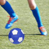 Maxbell Soccer Ball Size 5 Lightweight Training Ball for Practice Recreation Outdoor Blue and White