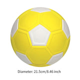 Maxbell Soccer Ball Size 5 Lightweight Training Ball for Practice Recreation Outdoor Yellow and White
