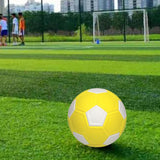 Maxbell Soccer Ball Size 5 Lightweight Training Ball for Practice Recreation Outdoor Yellow and White