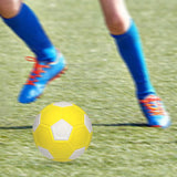 Maxbell Soccer Ball Size 5 Lightweight Training Ball for Practice Recreation Outdoor Yellow and White