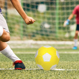 Maxbell Soccer Ball Size 5 Lightweight Training Ball for Practice Recreation Outdoor Yellow and White