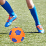 Maxbell Soccer Ball Size 5 Lightweight Training Ball for Practice Recreation Outdoor Orange and Blue