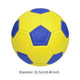 Maxbell Soccer Ball Size 5 Lightweight Training Ball for Practice Recreation Outdoor Yellow and Blue