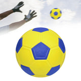 Maxbell Soccer Ball Size 5 Lightweight Training Ball for Practice Recreation Outdoor Yellow and Blue
