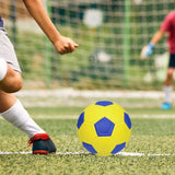 Maxbell Soccer Ball Size 5 Lightweight Training Ball for Practice Recreation Outdoor Yellow and Blue