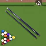 Maxbell Pool Cue Stick Portable 2 Sections Fashion Pool Stick for Game Bar Men Women