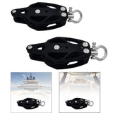 Maxbell Lifting Pulley Smooth Bearing Deck Rigging Pulley Block for Yacht Boat Kayak 72mmx35mm