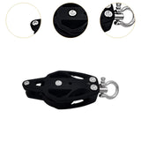Maxbell Lifting Pulley Smooth Bearing Deck Rigging Pulley Block for Yacht Boat Kayak 72mmx35mm