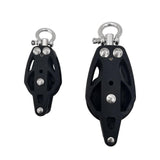 Maxbell Lifting Pulley Smooth Bearing Deck Rigging Pulley Block for Yacht Boat Kayak 72mmx35mm