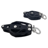Maxbell Lifting Pulley Smooth Bearing Deck Rigging Pulley Block for Yacht Boat Kayak 72mmx35mm