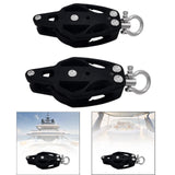 Maxbell Lifting Pulley Smooth Bearing Deck Rigging Pulley Block for Yacht Boat Kayak 72mmx35mm