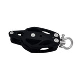 Maxbell Lifting Pulley Smooth Bearing Deck Rigging Pulley Block for Yacht Boat Kayak 100mmx50mm