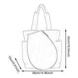 Pickleball Backpack Down Professional Tennis Tote Bag Fitness Pickleball Bag White