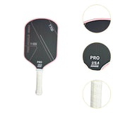 Carbon Fiber Pickleball Paddle Pickleball Racket for Power Practice Rotation Pink