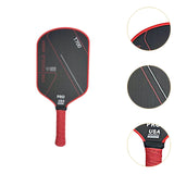 Carbon Fiber Pickleball Paddle Pickleball Racket for Power Practice Rotation Red