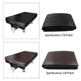 Maxbell Pool Table Cover Practical Weatherproof Water Resistant Pool Table Protector Black 7ft