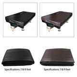 Maxbell Pool Table Cover Practical Weatherproof Water Resistant Pool Table Protector Black 7ft
