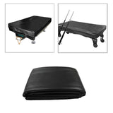Maxbell Pool Table Cover Practical Weatherproof Water Resistant Pool Table Protector Black 8ft