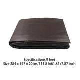 Maxbell Pool Table Cover Practical Weatherproof Water Resistant Pool Table Protector Brown 9ft