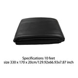 Maxbell Pool Table Cover PU Leather Waterproof Protective Cover Pool Table Protector Black 10ft