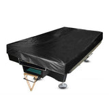 Maxbell Pool Table Cover PU Leather Waterproof Protective Cover Pool Table Protector Black 12ft