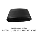 Maxbell Pool Table Cover PU Leather Waterproof Protective Cover Pool Table Protector Black 12ft