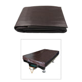 Maxbell Pool Table Cover PU Leather Waterproof Protective Cover Pool Table Protector Brown 12ft