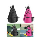 Maxbell Pickleball Bag Backpack Portable Zipper Closure Casual Pickleball Paddle Bag Black