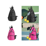 Maxbell Pickleball Bag Backpack Portable Zipper Closure Casual Pickleball Paddle Bag Black