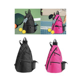 Maxbell Pickleball Bag Backpack Portable Zipper Closure Casual Pickleball Paddle Bag Black