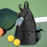 Maxbell Pickleball Bag Backpack Portable Zipper Closure Casual Pickleball Paddle Bag Black
